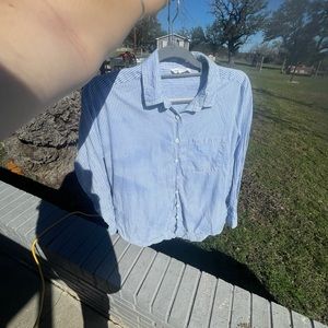 Women’s Pinstripe Button Up